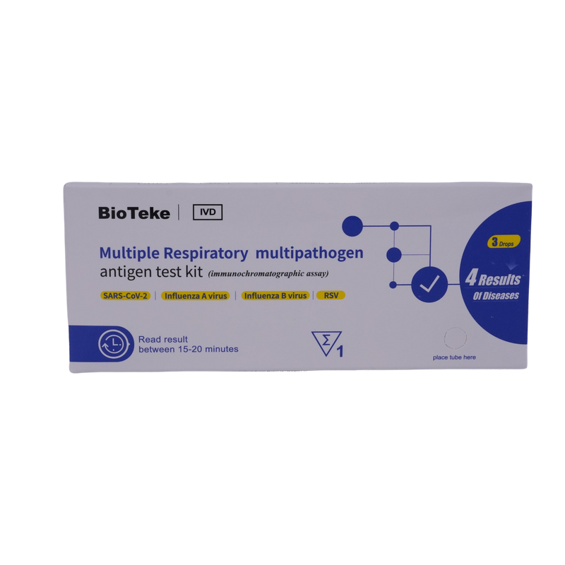 Множество респираторен мултитогенен антиген тестов комплект за Covid грип RSV (имунохроматографски анализ)