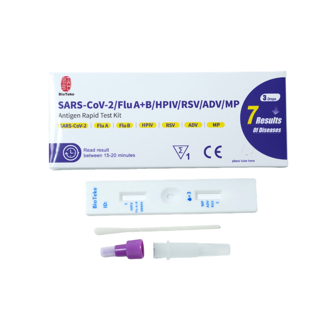 7 в 1 SARS-COV-2/FLU A+B/HPIV/RSV/ADV/MP Антиген за бърз тестов комплект