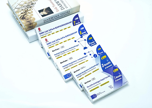 Covid-19/Flu A/Flu B/HPIV/RSV/ADV/MP Респираторен мултитогенен антиген Бърз тестов комплект Комбо (имунохроматографски анализ)